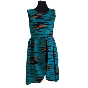 NWOT Handmade African Print Dress, See Measurements‎ For Size